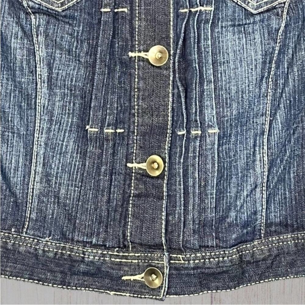 Lane Bryant distressed denim jacket - Picture 6 of 7